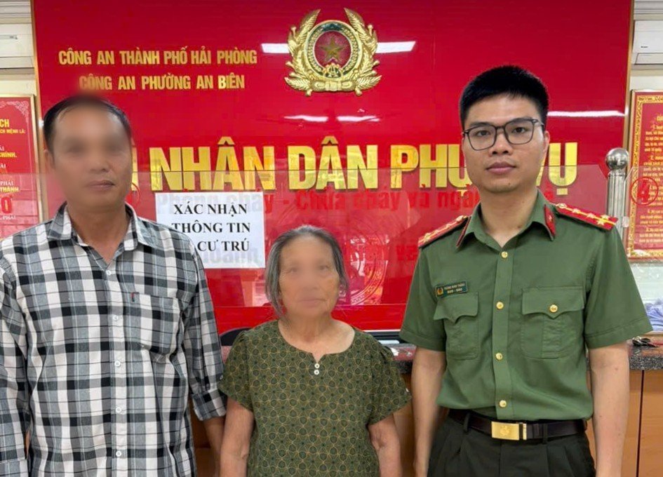 Công an phường An Biên nhanh chóng hỗ trợ công dân đi lạc về với gia đình